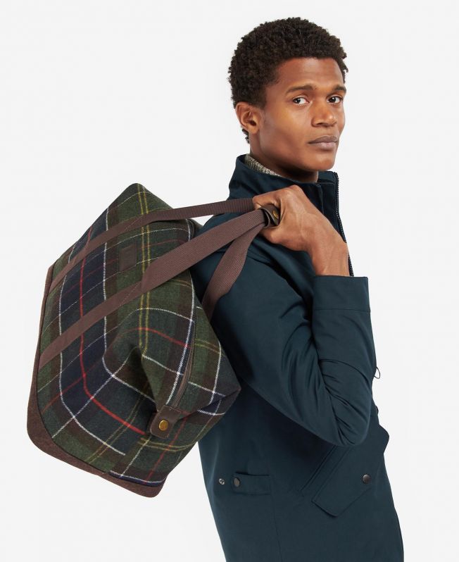 Barbour tartan backpack clearance