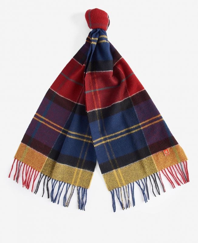 Barbour red tartan deals scarf