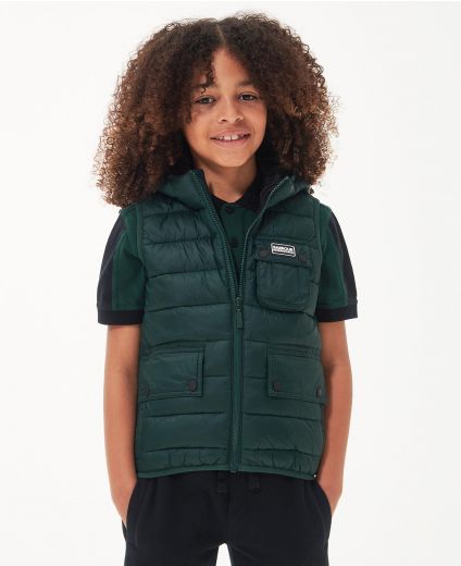 Kids barbour gilet sale