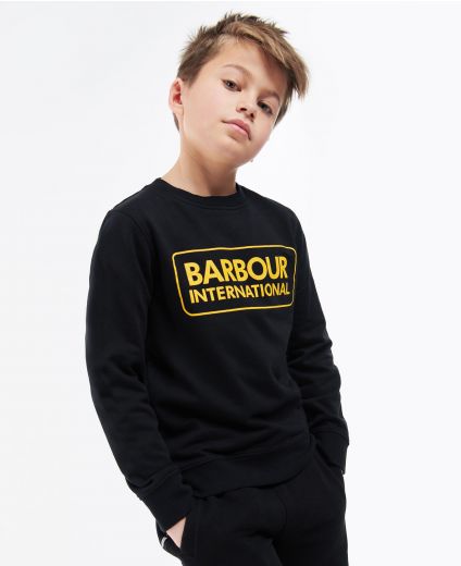 B.Intl Boys Large Logo Crew Jumper