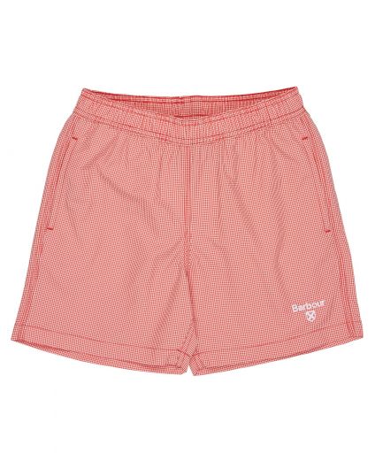 Barbour Boys Gingham Swim Shorts