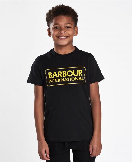 Barbour International Boys Essential Langarmshirt Large Logo