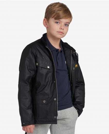 B.Intl Boys Duke Waxed Jacket