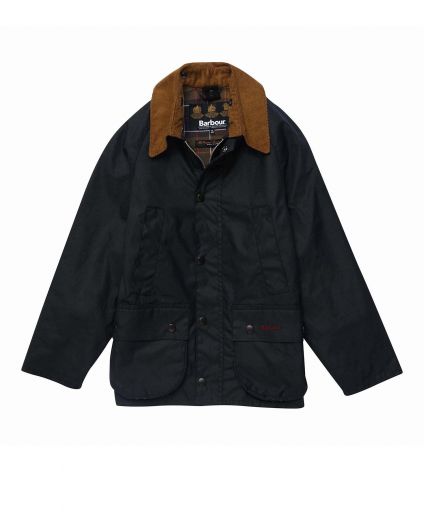 Barbour Boys Constrast Collar Bedale Wax jacket