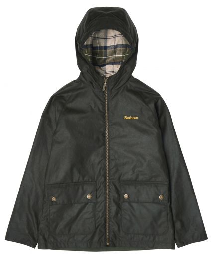 Barbour Boys' Hooded Bedale Wax Jacket