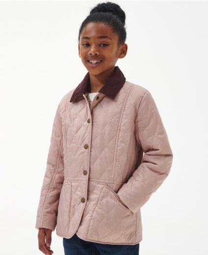 Barbour Girls Printed Liddesdale Quilted Jacket