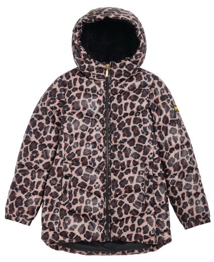 B.Intl Girls' Printed Boston Quilted Jacket