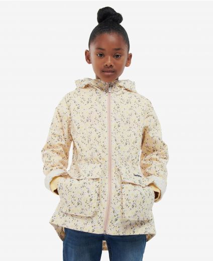 Barbour Girls Printed Maara Showerproof Jacket