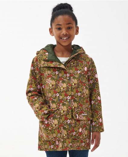Barbour Girls' Beadnell Printed Winter Waterproof Jacket