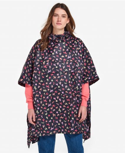 Barbour Multi Dog-Print Poncho