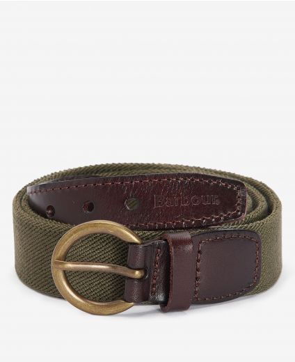 Leather Webbed Belt