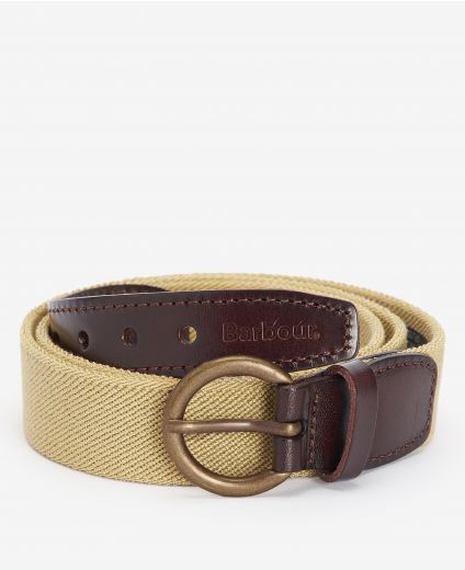 Leather Webbed Belt