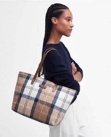 Wetherham Quilted Tartan Tote Bag