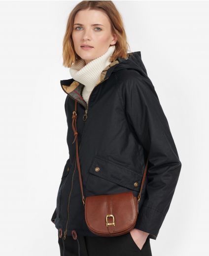 Barbour Laire Leather Saddle Bag