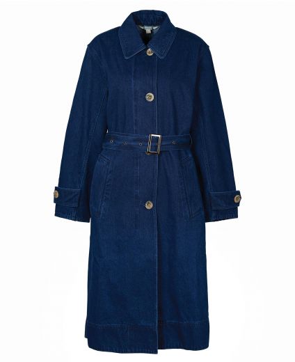 Barbour Denim Somerland Casual Trench Coat