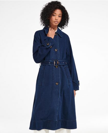 Barbour Denim Somerland Casual Trench Coat