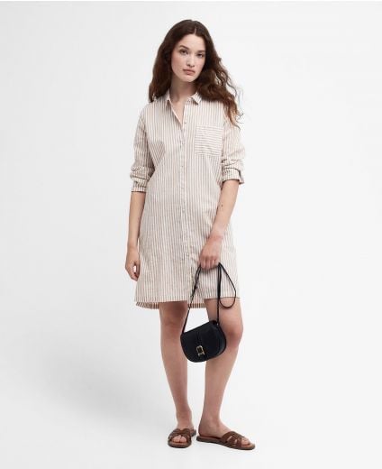 Seaglow Striped Shirt Dress