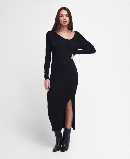 Piquet Knitted Midi Dress