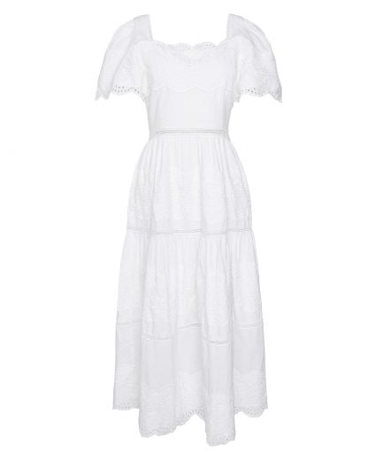 Joanne Broderie Midi Dress