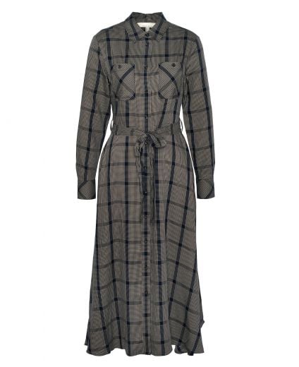 Claudia Check Midi Dress