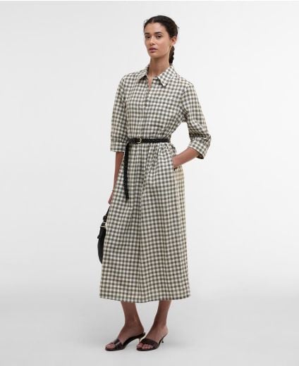 Adele Gingham Midi Dress