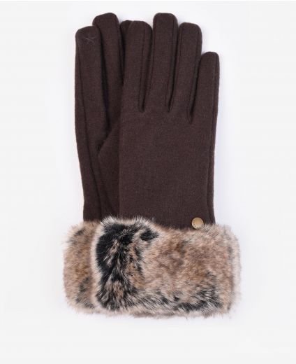 Barbour Burford Faux-Fur Gloves