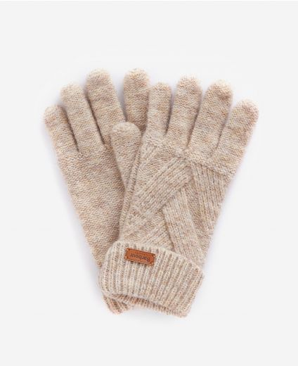Barbour Dace Cable-Knit Gloves