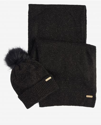 B.Intl Sparkle Beanie & Scarf Set