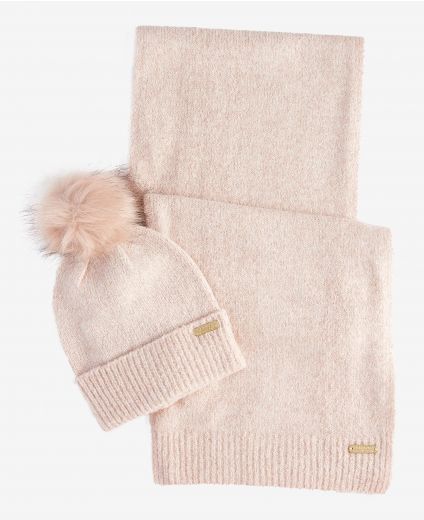 B.Intl Sparkle Beanie & Scarf Set