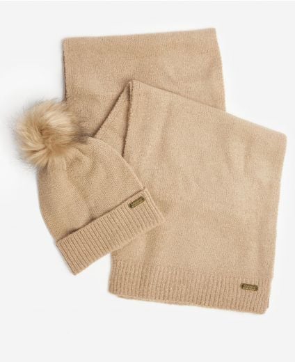 Barbour hat online and gloves set