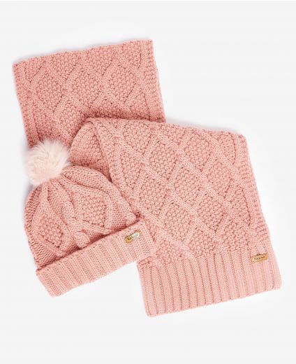 Barbour Ridley Beanie & Scarf Gift Set