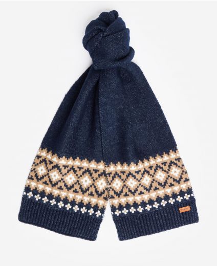 Barbour Eden Fairisle Beanie & Scarf Gift Set