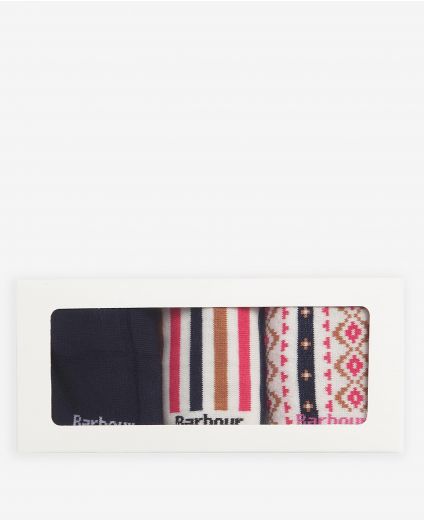 Barbour Claudia Fairisle Sock Gift Set