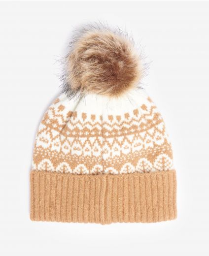Barbour Alpine Fairisle Pom Beanie
