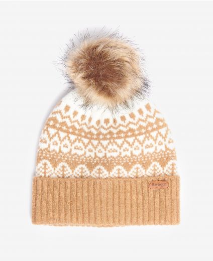 Barbour Alpine Fairisle Pom Beanie