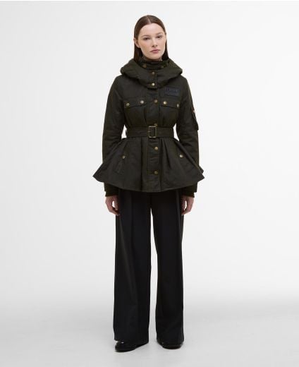 Barbour x ERDEM Datura Waxed Hood