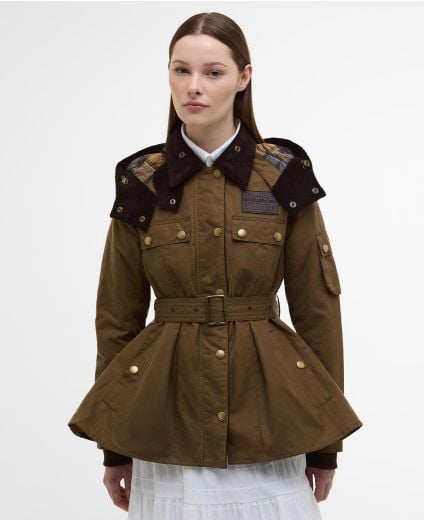 Barbour x ERDEM Datura Waxed Hood
