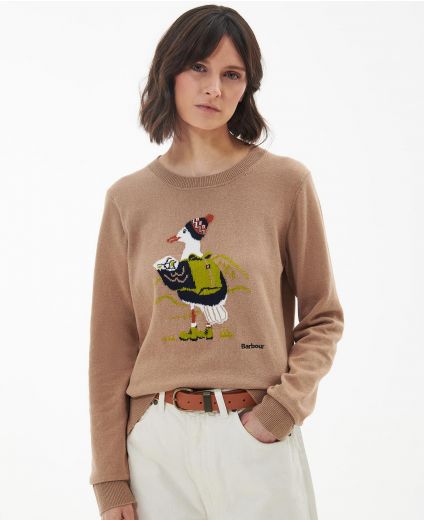 Maglione girocollo lavorato Langstone Barbour