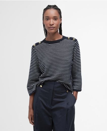 Macy Striped Crew Neck Jumper