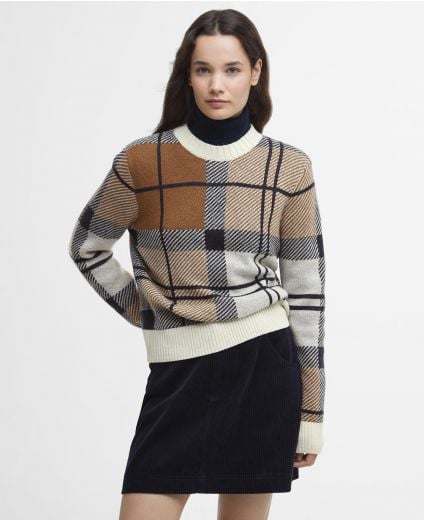 Brigitte Tartan Crew Neck Jumper