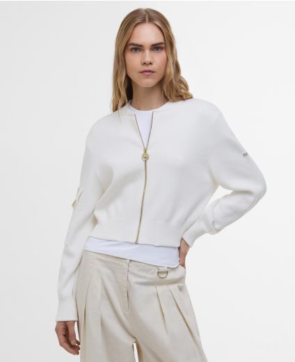 Priya Knitted Bomber Jacket