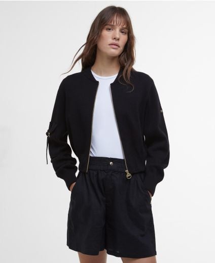 Priya Knitted Bomber Jacket