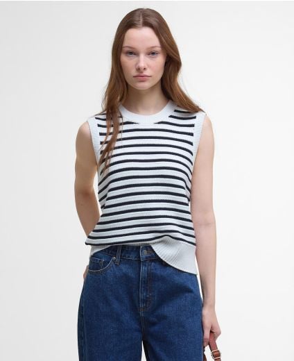 Emberly Striped Sweater Vest