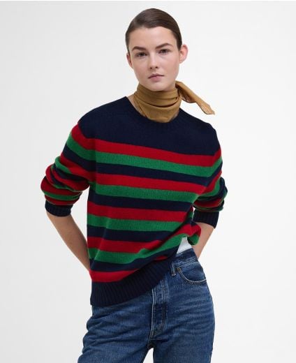 Barbour The Edit by Alexa Pullover Illy Striped Rundhalsausschnitt