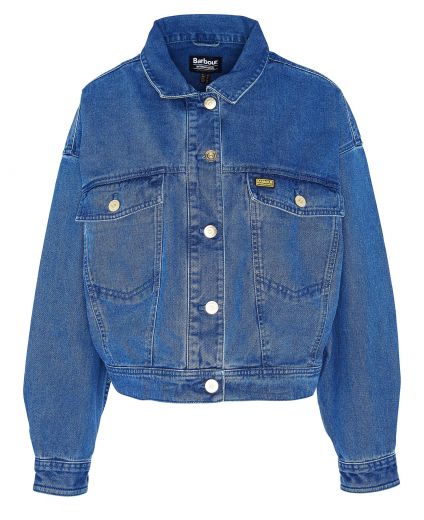 Barbour pink deals denim jacket