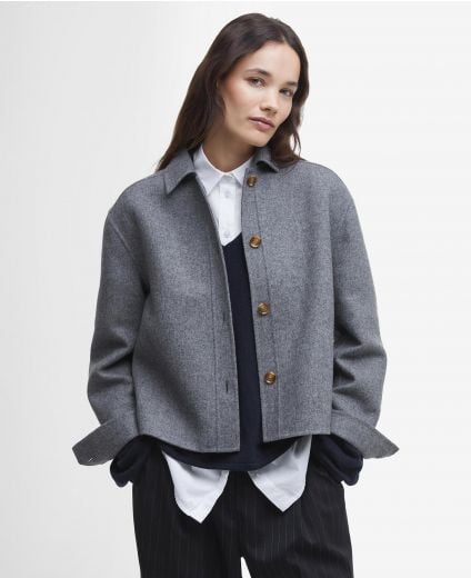 Overshirt Emery in misto lana