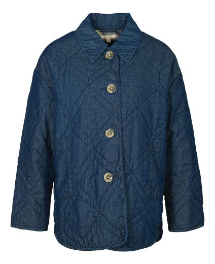 Barbour Denim Barrhead Quilted Shacket