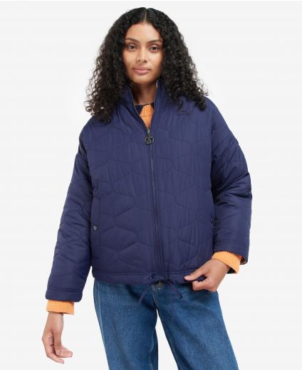 Barbour Printed Reversible Apia Quilted Jacket