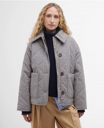 Cassidie Check Quilted Jacket