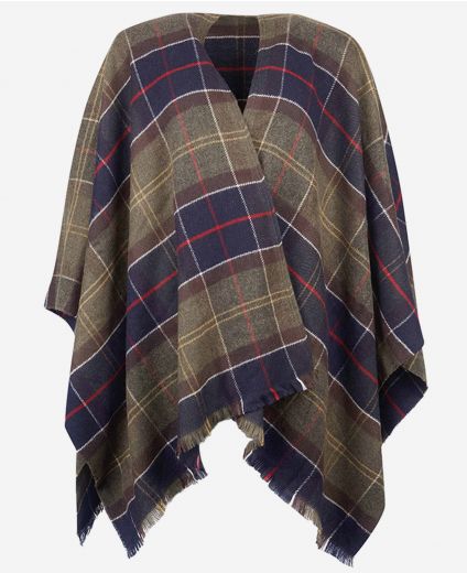 Barbour® Isla Tartan Boucle Scarf - Pearl Grey Tartan - Nowells Clothiers